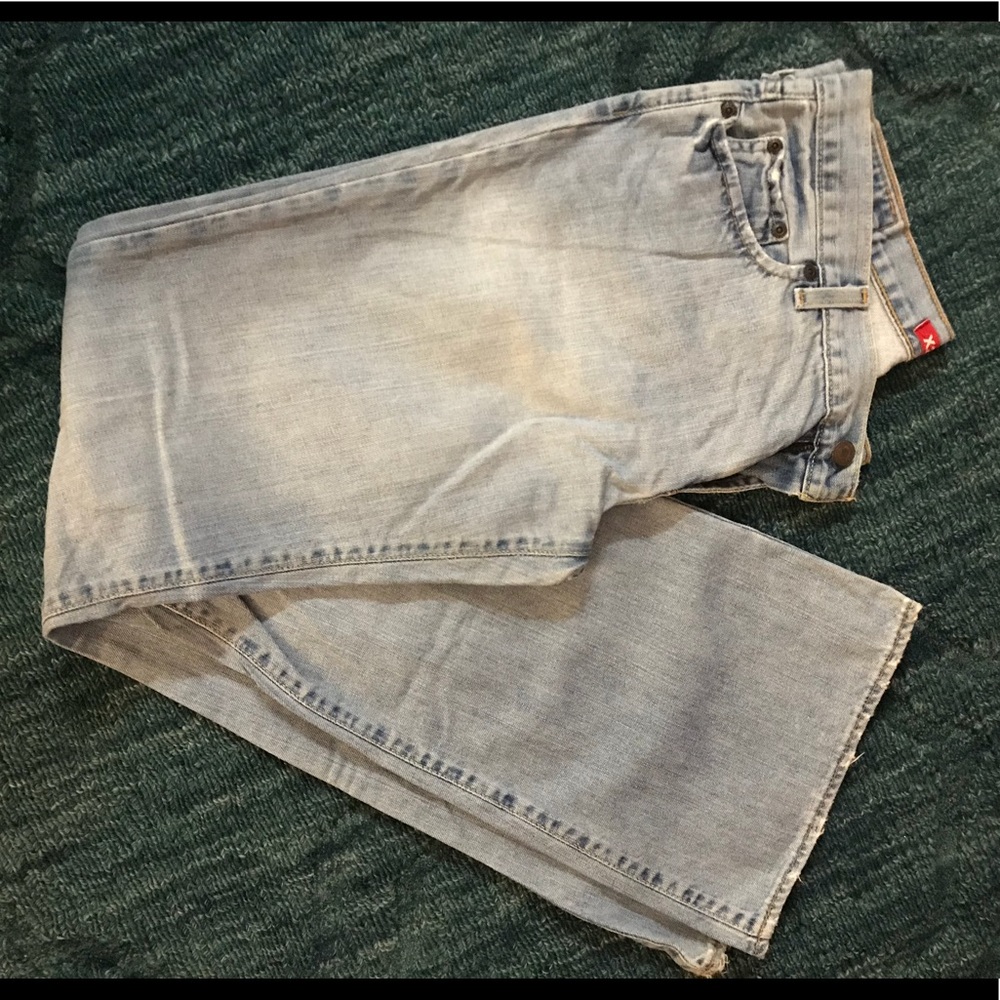 Express jeans reg fit low rise slim flare leg sz 8
